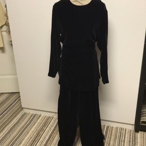 Talbots velvet pants suit